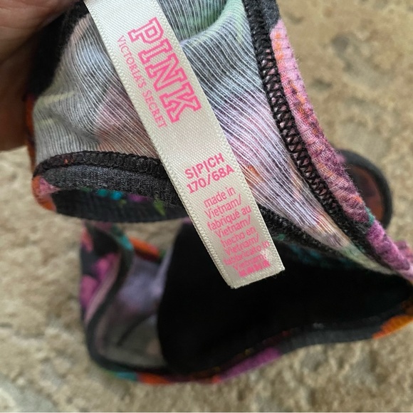 PINK Victoria's Secret Cotton Thong Exotic Print Ribbed: Small - Picture 5 of 7